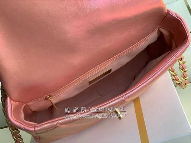 Chanel女包 香奈兒專櫃最新款幻彩19手袋中號口蓋包 Chanel斜挎單肩手提鏈條女包 1161  djc4315